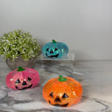 Squishy Toy - Halloween Glitter Pumpkin - PREORDER