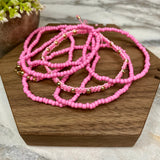 Bracelet - Tiny Bead - Pink Mix