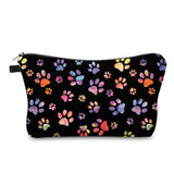 Pouch - Black Rainbow Paw