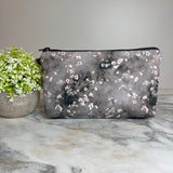 Pouch - Floral Grey Cherry Blossom