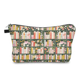 Pouch - Books Olive Green Shelf