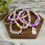 Bracelet - Clay + Bead - Easter Pastel Mix