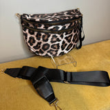 The Roni Nylon Crossbody - Larger Animal Print