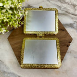 Compact Mirror - Blue Floral (by shape)