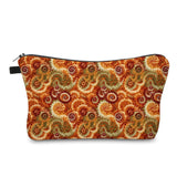 Pouch - Orange Green Red Swirl Tie Dye