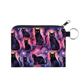 Mini Pouch - Black Cat Galaxy