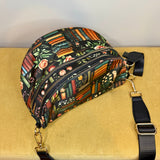 The Roni Nylon Crossbody - Book Shelf Floral Rose