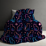 Blanket Halloween #28 - Neon Cats - PREORDER ends 7/25