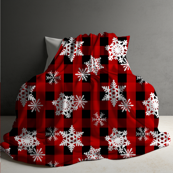 Blanket - Christmas - Snowflake Plaid - PREORDER
