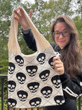 Tote Bag - Knit Sweater - Skull - PREORDER