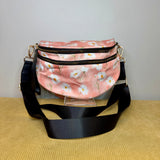 The Roni Nylon Crossbody - Pink Daisy Floral