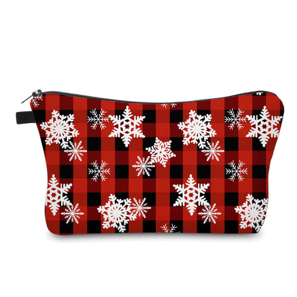 Pouch - Christmas Plaid Snowflake - PREORDER