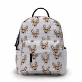Mini Backpack - Christmas - Plaid Reindeer