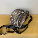 The Roni Nylon Crossbody - Grey Cherry Blossom