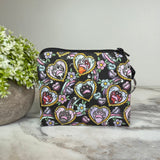 Mini Pouch - Cat Paw Meow Black