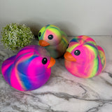 Squishy Toy - Rubber Duck, Jumbo Tie Dye