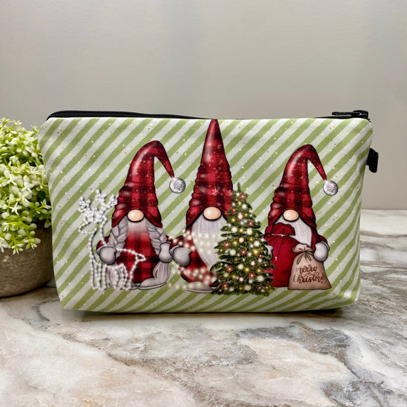 Pouch - Christmas - Gnome Plaid Stripe