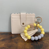 Bracelet Keychain with Card Holder