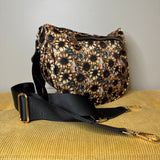 The Roni Nylon Crossbody - Sunflower Dot