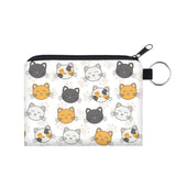 Mini Pouch - Cat Paw on White