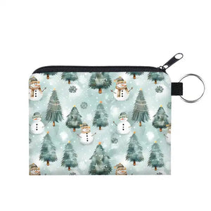 Mini Pouch - Christmas 2024 - Snowman + Trees - PREORDER