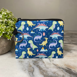 Mini Pouch - Blue Dino