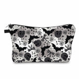 Pouch - Halloween Fall - Skull Bow Bat Spiderweb