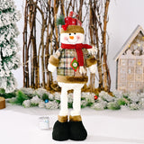 Telescopic Standing Christmas Decor - Plaid