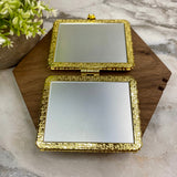Compact Mirror - Pink Floral (by shape)
