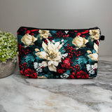 Pouch - Christmas Bold Emerald Floral