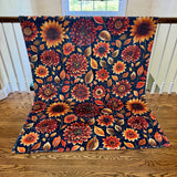 Blanket Halloween #26 - Moody Crimson Floral