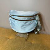 The Roni Nylon Crossbody - Solid Aqua