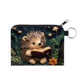 Mini Pouch - Reading Book Hedgehog
