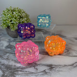 Squishy Toy - Smooth Nine Cube, Glitter