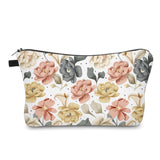 Pouch - Floral Slate Mustard Peach