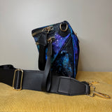 The Roni Nylon Crossbody - Blue Green Purple Galaxy