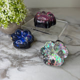 Squishy Toy - Paw Print, Galaxy Glitter