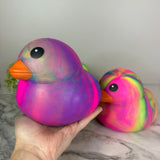 Squishy Toy - Rubber Duck, Jumbo Tie Dye