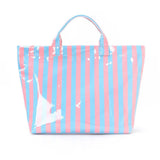 April Vinyl Tote Bag - Stripes