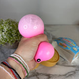 Squishy Toy - Viral Dumpling, Solid Pink