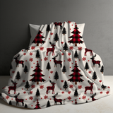 Blanket Christmas #37 - Plaid Deer Trees - PREORDER