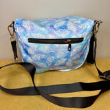 The Roni Nylon Crossbody - Butterfly Blue Purple