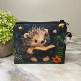 Mini Pouch - Reading Book Hedgehog