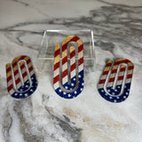 Jumbo Paperclip - Glitter American Flag