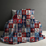 Blanket Christmas #30 - Quilted Plaid Snowflake Tree - PREORDER