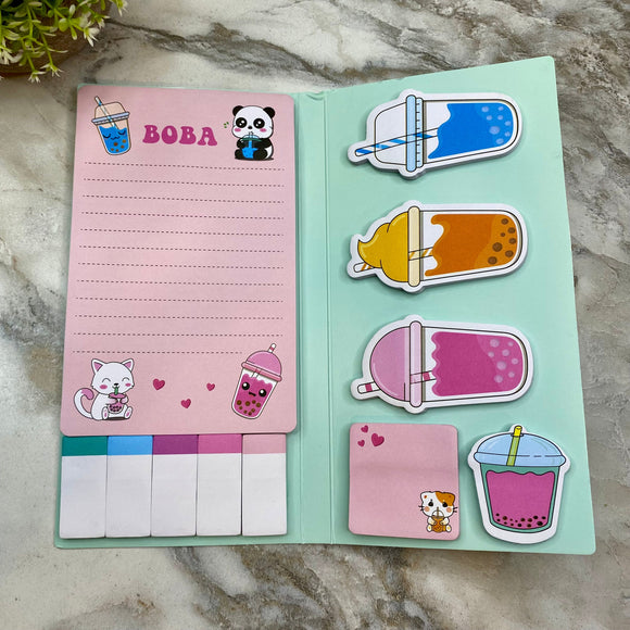 Sticky Note Booklet Set - Boba (#1) - PREORDER 6/21-6/24