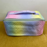 Oversized Lay Flat Cosmetic Bag - Tie Dye