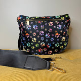 The Roni Nylon Crossbody - Rainbow Paw Print - PREORDER