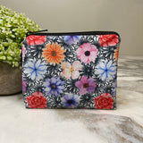 Mini Pouch - Floral Black & White