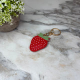 Keychain - Faux Leather Fruit